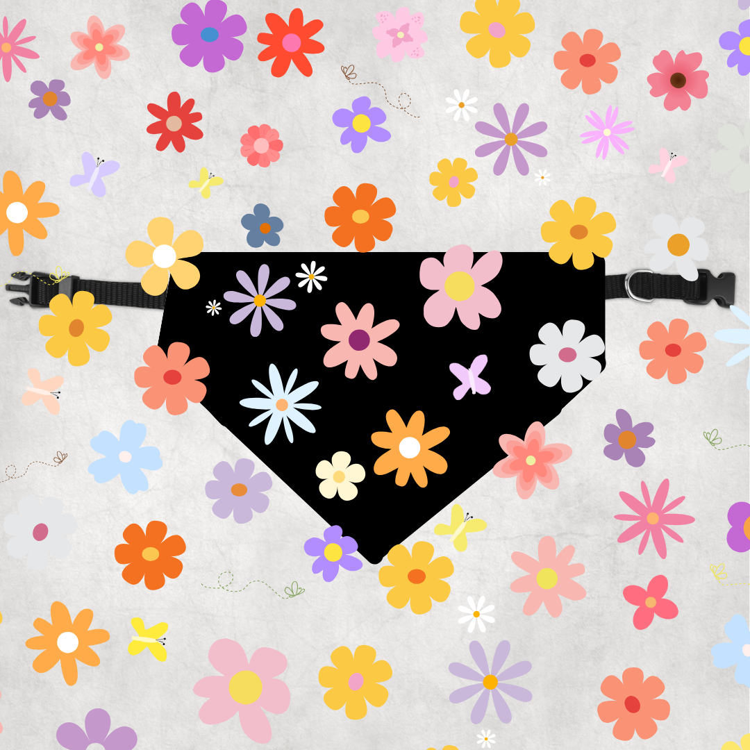 Paradise Pet Bandana Flower Fields